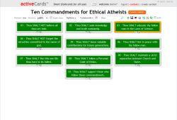 Ten Commandments |for Ethical Atheists